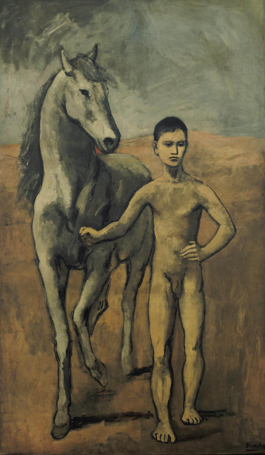 Boy Leading a Horse