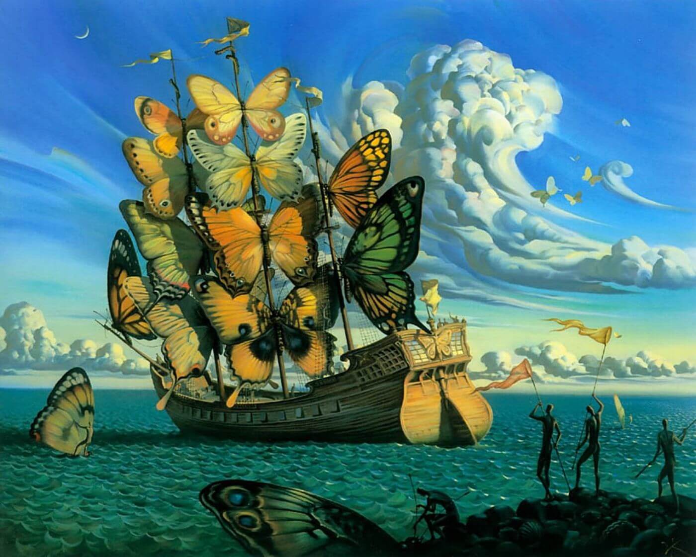 Departure of the Winged Ship byVladimir Kush