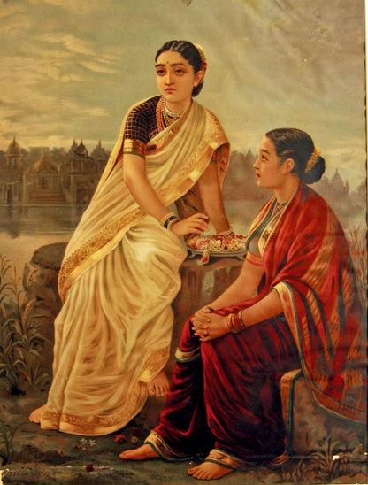 Discussion by Raja Ravi Varma.jpg