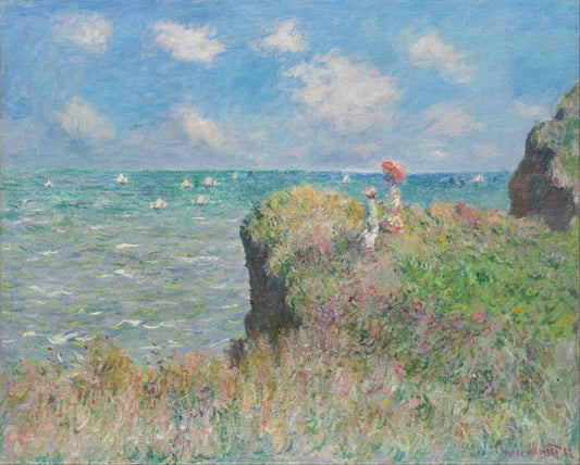Fleece Blanket Cliff Walk at Pourville Monet