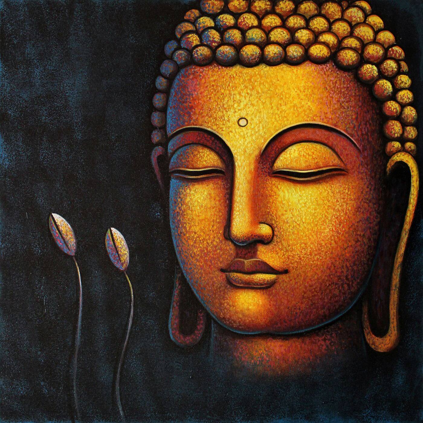 Golden Flower Buddha