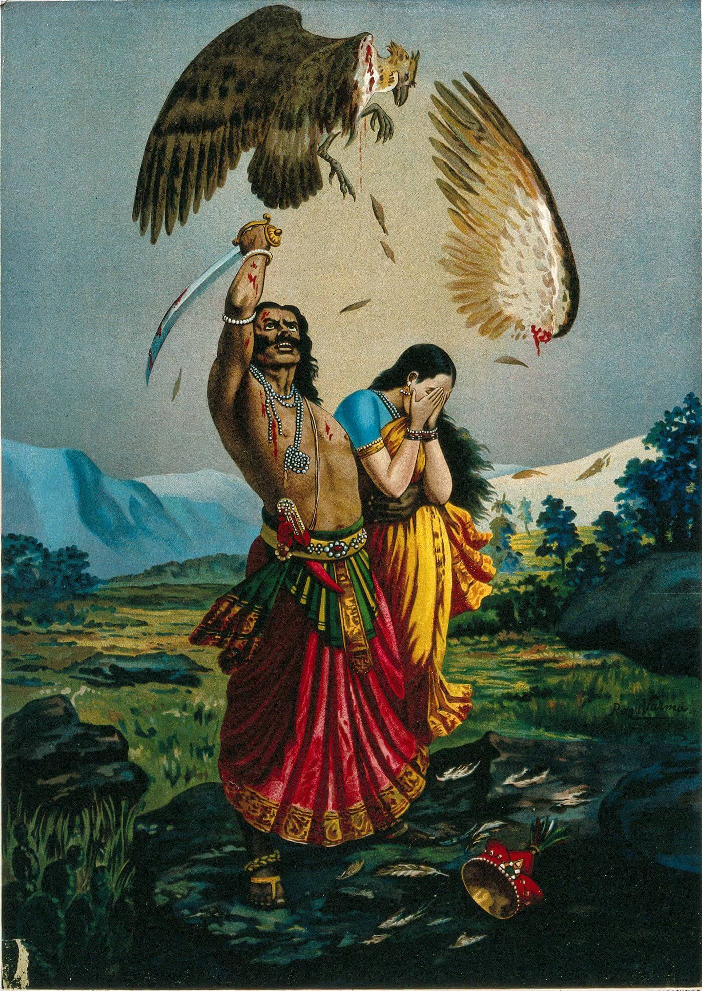 Jatayu Vadham by Raja Ravi Varma.jpg