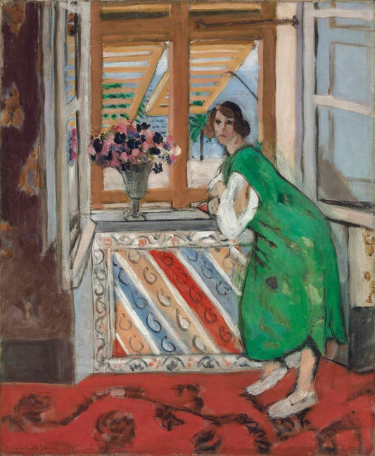 Jeune fille a la mauresque robe verte