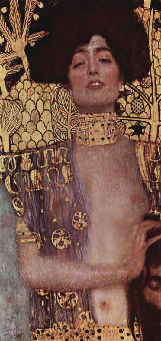 Judith and the Head of Holofernes Painting by Gustav Klimt