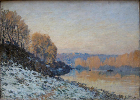 La neige à Port-Marly, gelée blanche