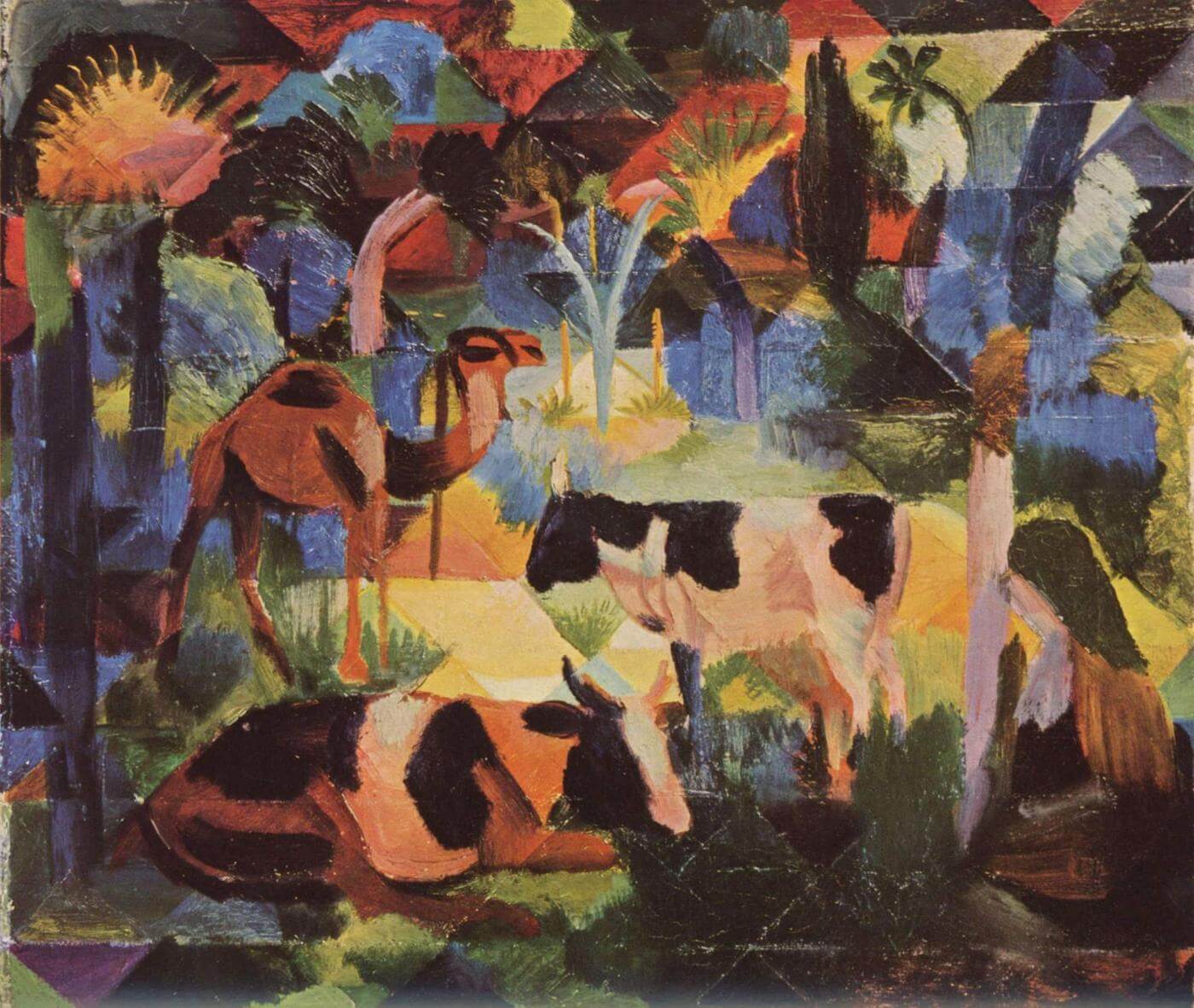 Landscape with Cows and a Camel