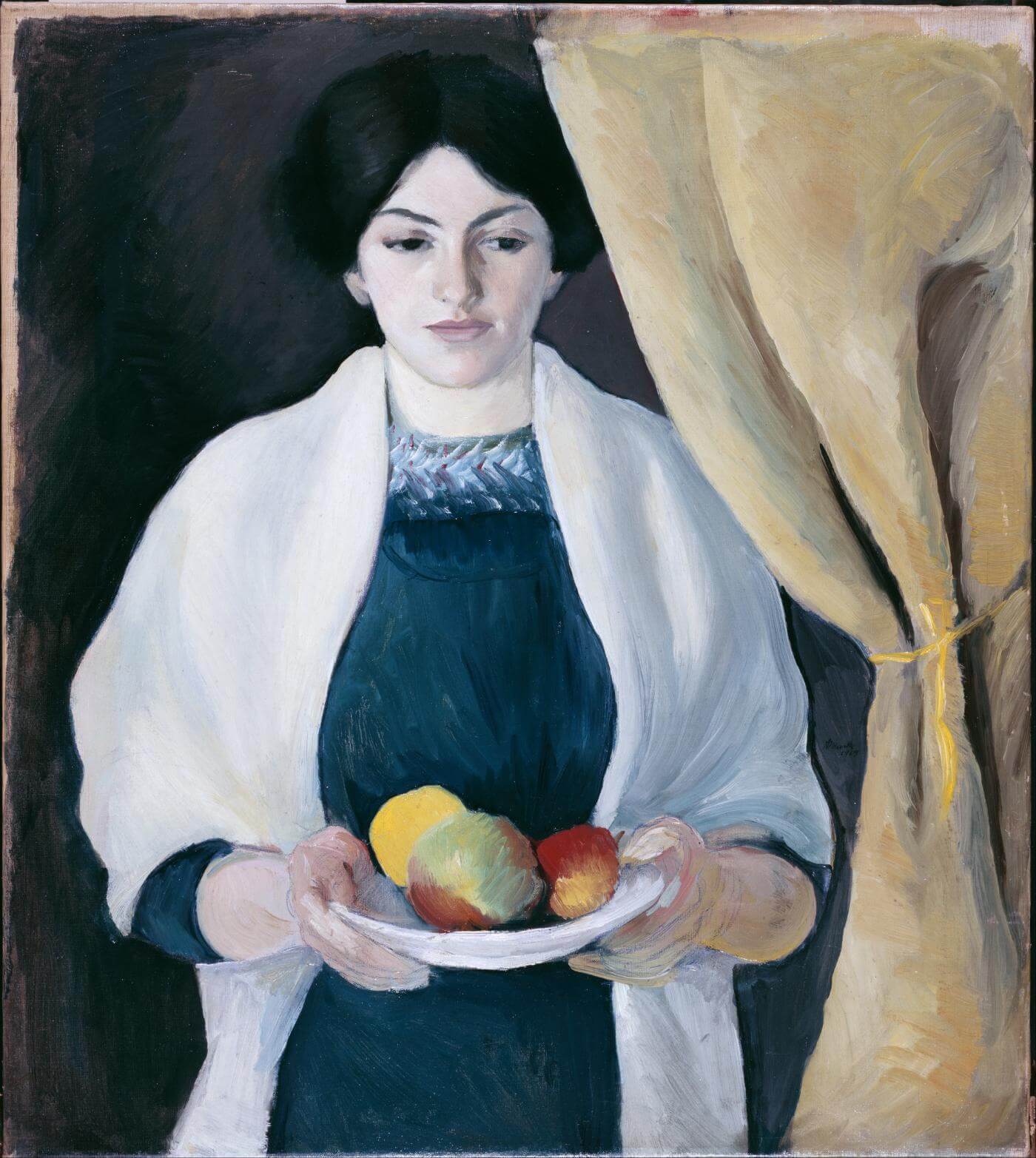 Portrait with apples