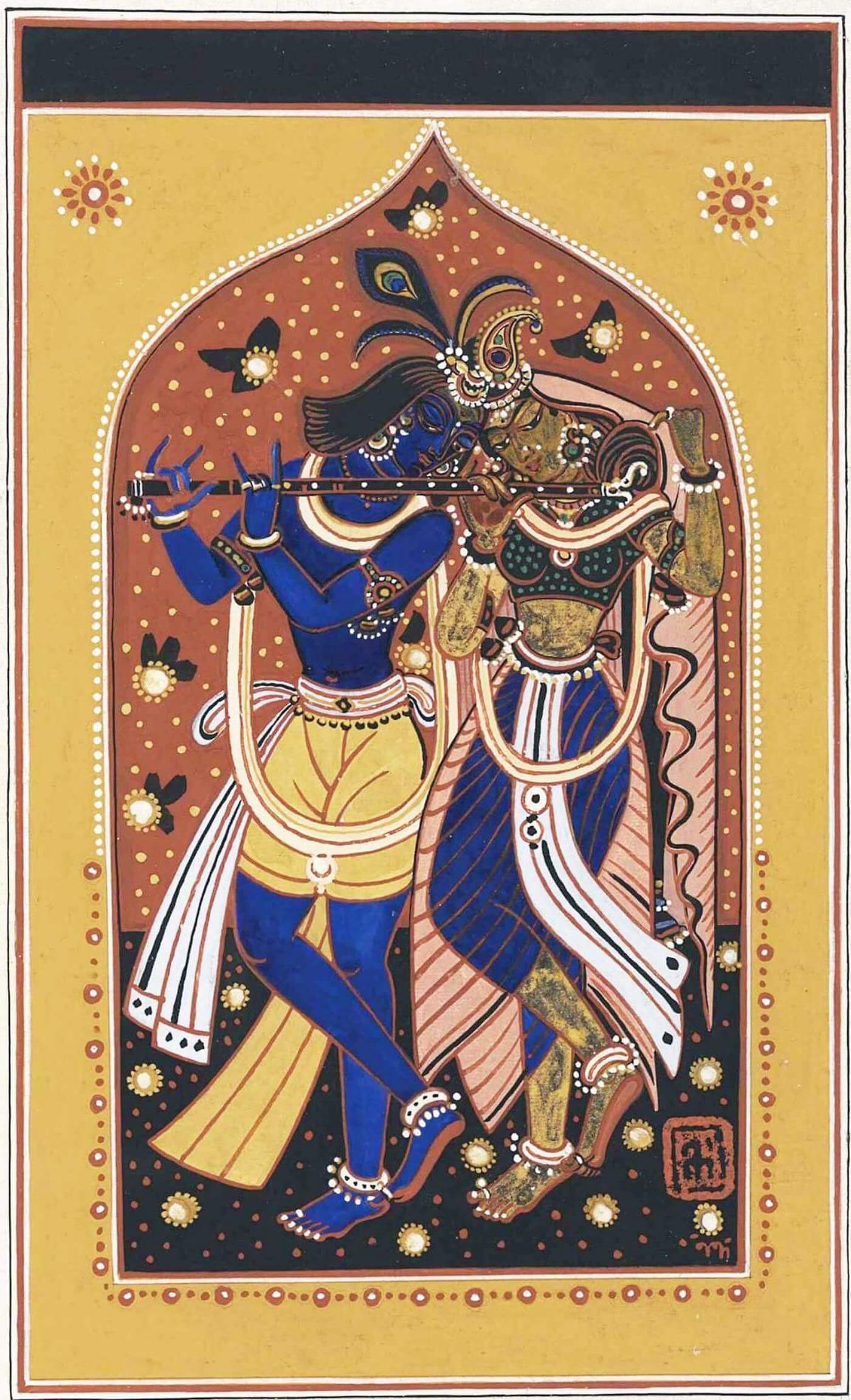 Radha Krishna by Nandalal Bose