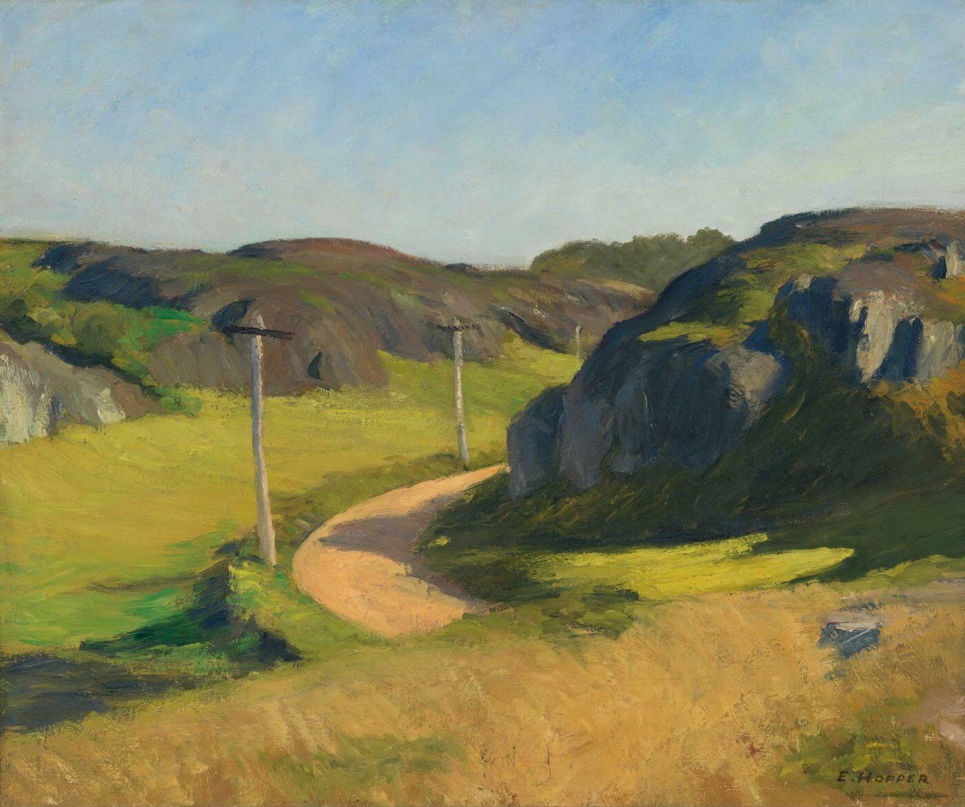 Road in Maine 1914 by Edward Hopper