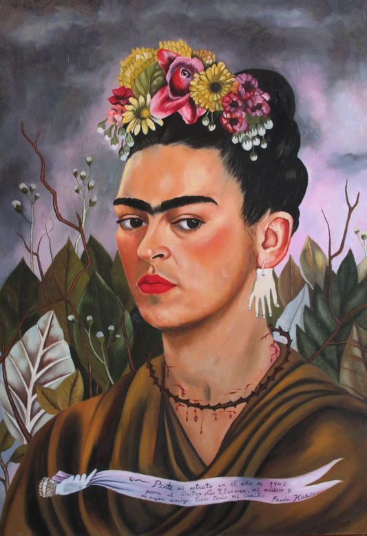 Self Portrait Dedicated to Dr Eloesser 1940 by Frida Kahlo