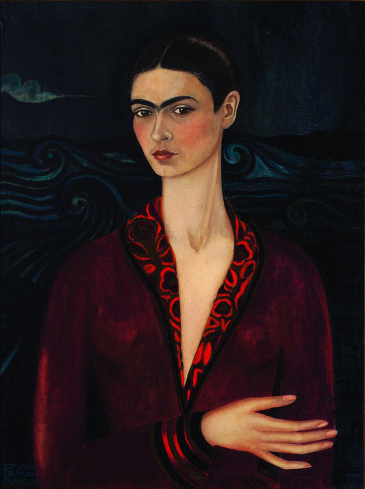 Self Portrait in a Velvet Dress by Frida Kahlo