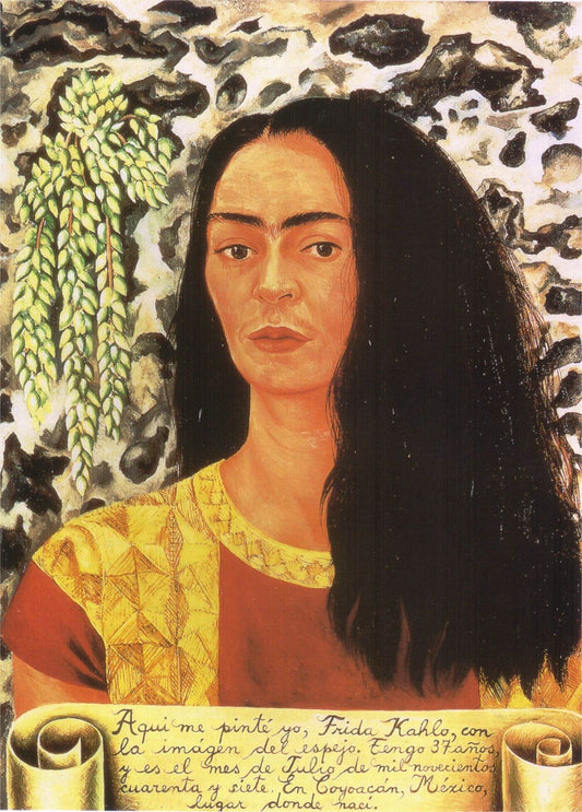Self Portrait with Loose Hair by Frida Kahlo