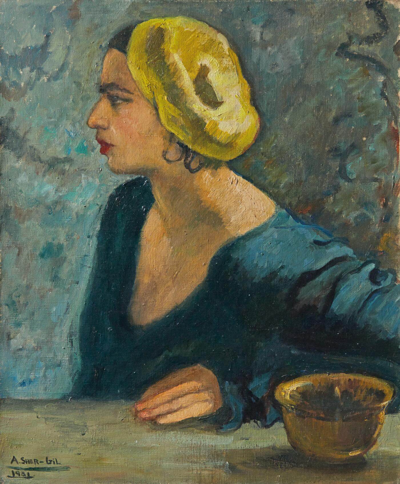 Self Portrait with Yellow Turban