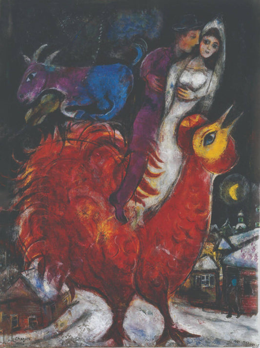 The Bride and the Groom on Cock by Marc Chagall.jpg