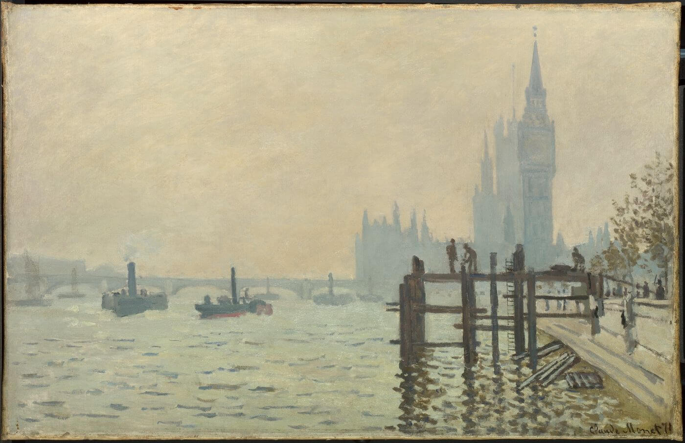 The Thames below Westminster