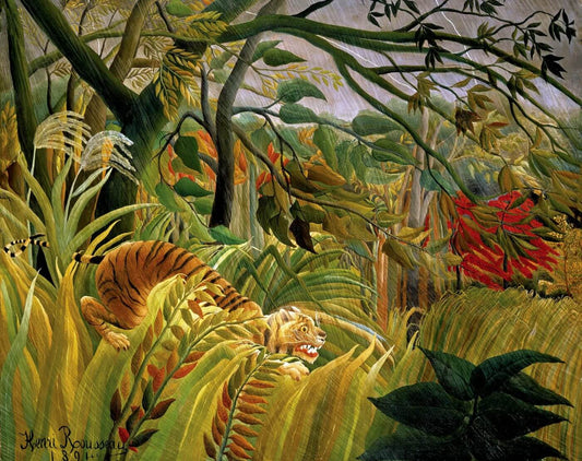 Tiger In A Tropical Storm