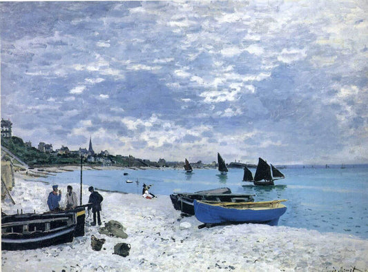 Wallhogs Monet The Beach at Sainte Adresse 1867